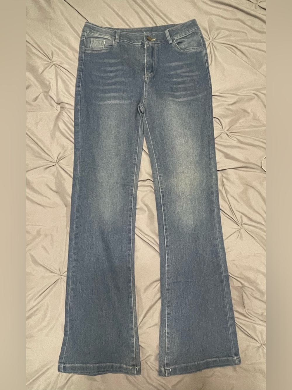 JC Women’s Medium Wash Bootcut Flare Jeans Size M Y2K Style